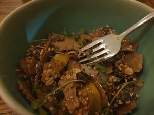 Main course at Locafé in Grenoble