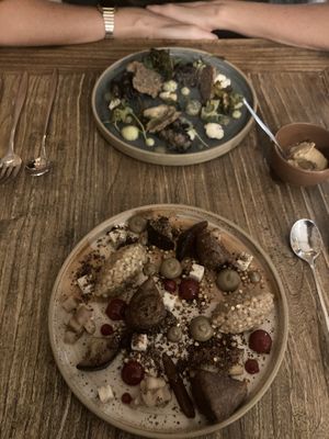 Two starters of the day  at Locafé in Grenoble