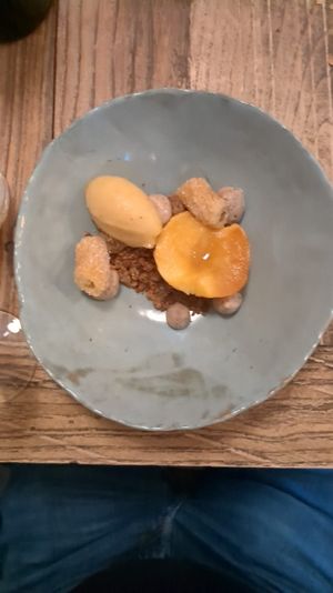 Apple based dessert at Locafé in Grenoble