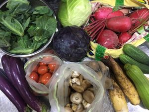 Freshly picked Vegetables everyday at The Light Cuisine in Sapa