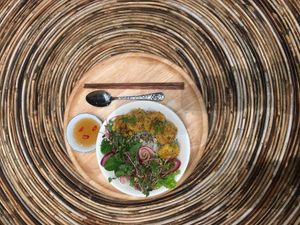 Vegan 'Bun Cha' Bowl at The Light Cuisine in Sapa