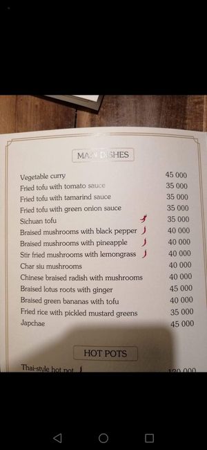 A lot to choose from! at Bodhi in Hanoi