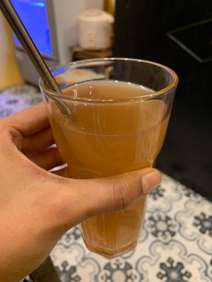 Red rice drink at Bodhi in Hanoi