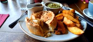 Vegan cauliflower cheese pie at The Milton Arms in Barnsley