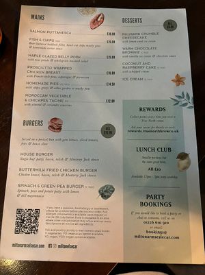 SUNDAY Menu June 2024  at The Milton Arms in Barnsley