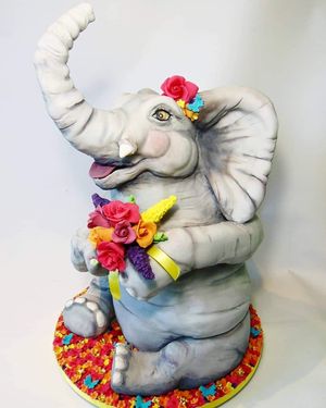 Esmeralda the Elephant cake at Cabbage Patch Bakery in Pudsey