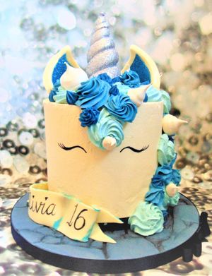 Unicorn cake at Cabbage Patch Bakery in Pudsey