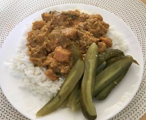 Curry z batatów at Kuchnia Czerwony Rower in Warsaw