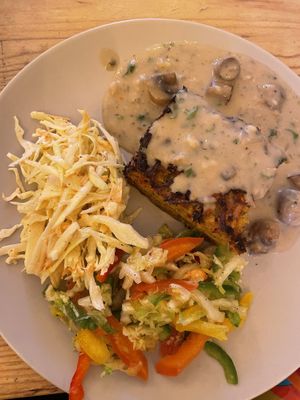 Babka ziemniaczana I surówki  at Kuchnia Czerwony Rower in Warsaw