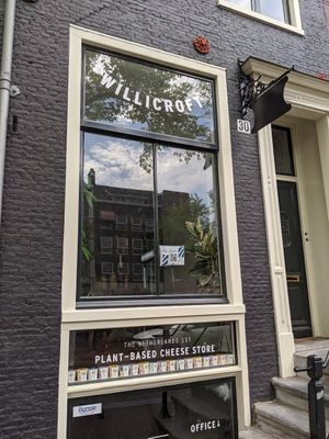 Storefront at Willicroft - Plant Based Cheese Store in Amsterdam