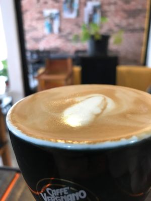 delicious coffees with vegetable milks
 at La Converseria in Santiago