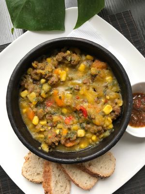 Dish of the day at La Converseria in Santiago