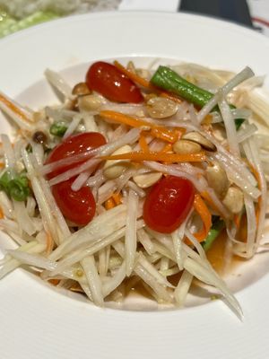 Mango salad   at Sook Sathorn - Silom in Bangkok