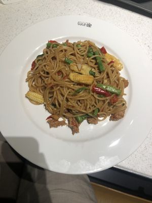 spaghetti  at Sook Sathorn - Silom in Bangkok