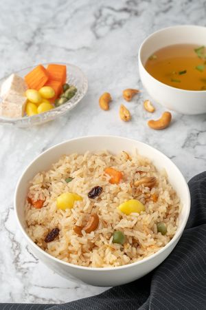 Fried rice with cereal & grains at Sook Sathorn - Silom in Bangkok