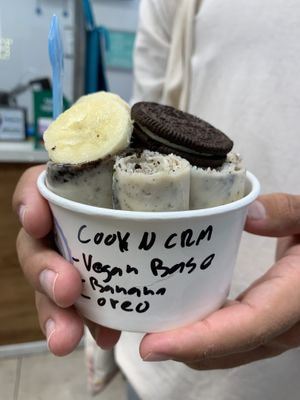 Cookies and cream flavor  at Sweet Creams in Honolulu