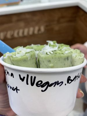 Matcha flavor  at Sweet Creams in Honolulu