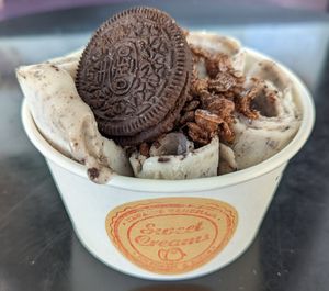 Cookies 'n Cream (without chocolate syrup or Pocky stick) at Sweet Creams in Honolulu