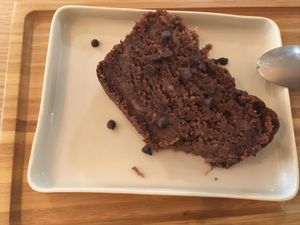 Chocolate banana bread at Hélou Sushi House in Paris