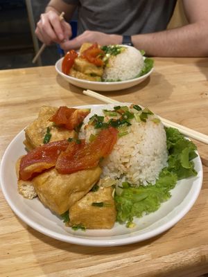 Tomato tofu   at Huong Viet in Hanoi