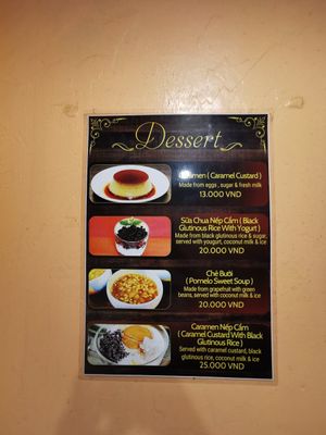 Deserts at Huong Viet in Hanoi