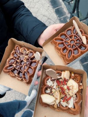   at Otto Waffle Atelier in Bruges