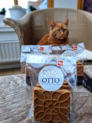Vegan cookies at Otto Waffle Atelier in Bruges