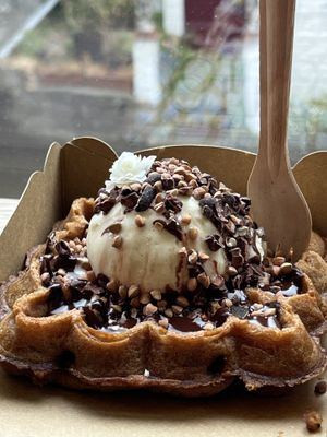 Chocolate lady (vegan)  at Otto Waffle Atelier in Bruges