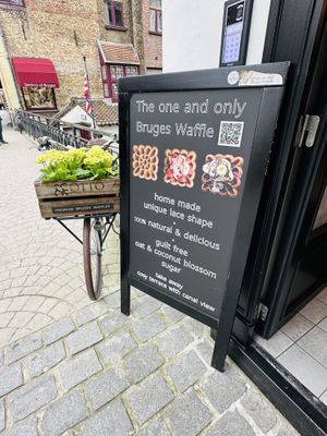   at Otto Waffle Atelier in Bruges
