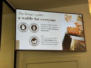 Menu  at Otto Waffle Atelier in Bruges