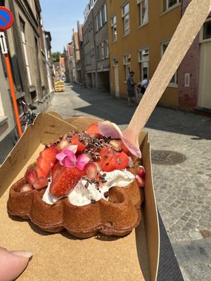   at Otto Waffle Atelier in Bruges