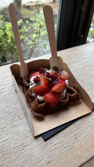   at Otto Waffle Atelier in Bruges