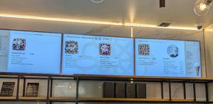 Menu (accidentally cut off the left of the screen). at Otto Waffle Atelier in Bruges