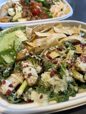 Broccoli chicken Caesar made to go   at Sorry I've Got Plants in Toronto