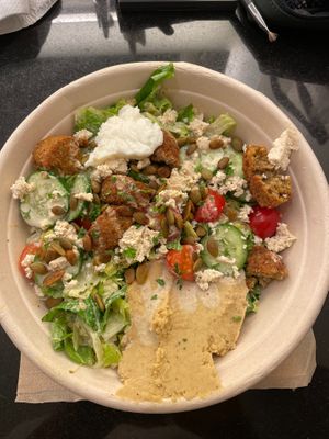 Hearty Hummus Bowl at Sorry I've Got Plants in Toronto