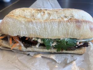 Bahn mi sandwich- outstanding!!  at Sorry I've Got Plants in Toronto