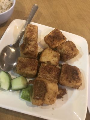 Cinnamon tofu  at Nature's Vegetarian Restaurant in Petaling Jaya