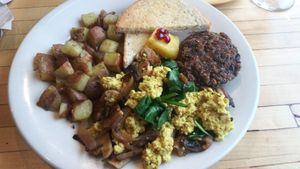Portia's Breakfast Plate at Portia's Diner in Clintonville