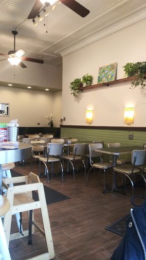 Inside at Portia's Diner in Clintonville