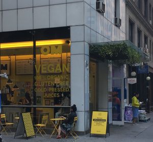 Outdoor view of Om Juice Bar at Om Juice Bar in New York City
