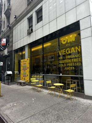 Outside  at Om Juice Bar in New York City
