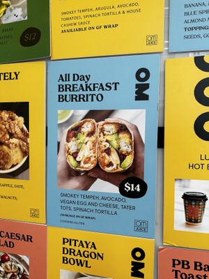 My wrap, delicious!  at Om Juice Bar in New York City