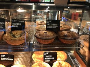 Vegan options at Peaked Pies in Whistler