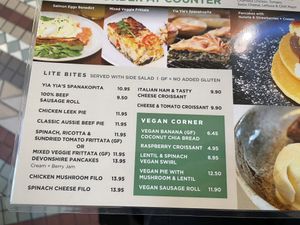 Some other things on the menu can be made vegan too at Metropole QVB in Sydney