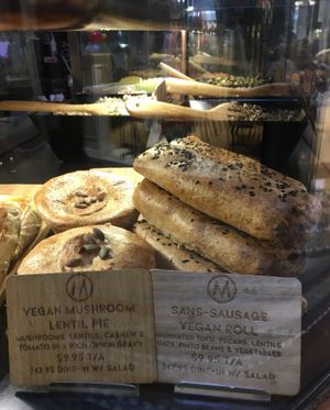Vegan offerings   at Metropole QVB in Sydney