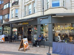 Outside at Crêpeaffaire in Bromley