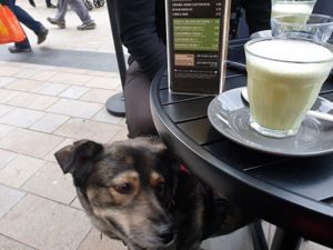 Matcha Latte at Crêpeaffaire in Bromley