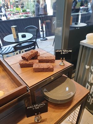 Vegan brownie at Crêpeaffaire in Bromley