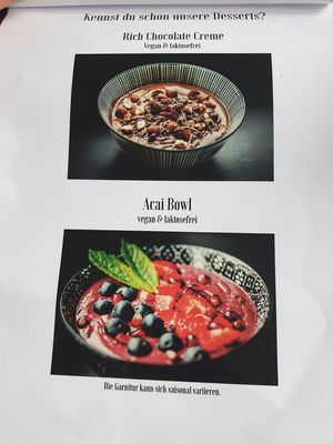 Desserts at Zeitbar in Bad Kissingen