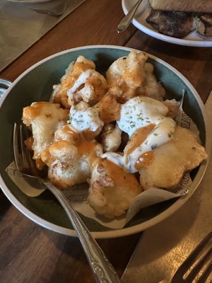 Crispy Cauliflower (vegetarian appetizer)  at Osteria 57 in New York City